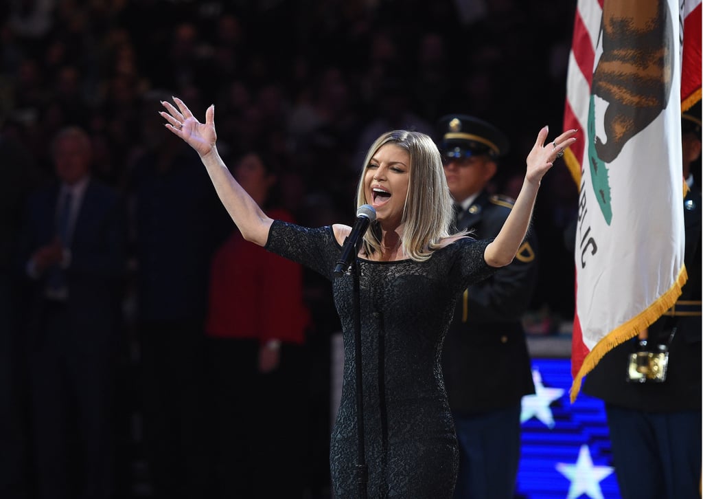 Fergie Singing National Anthem at NBA All-Star Game 2018