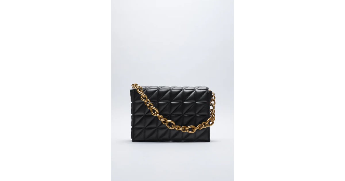 Zara Quilted Chain Strap Shoulder Chain Bag 7 Popular Handbag Trends
