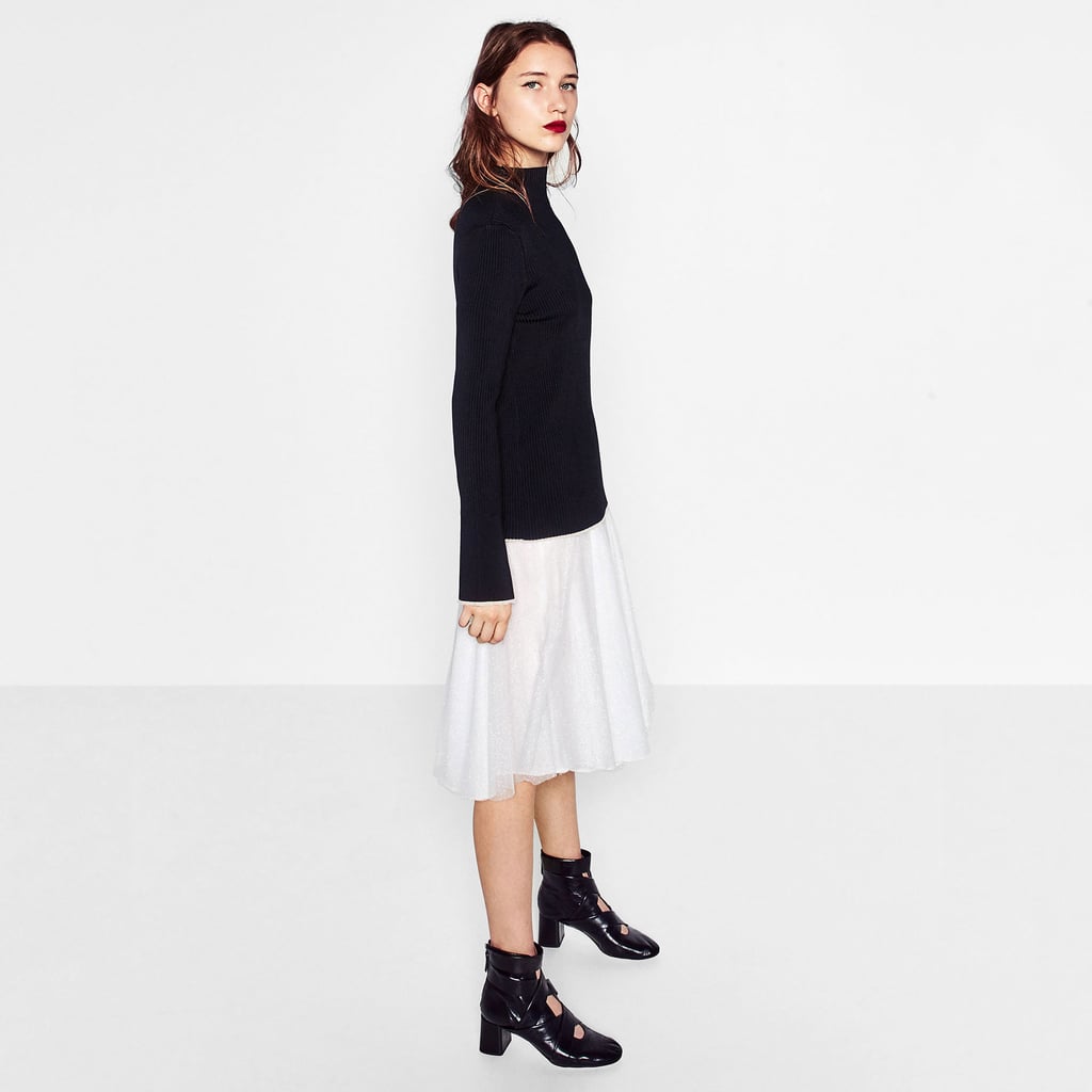 Zara High-Heel Leather Ankle Boots With Straps ($90, originally $119)