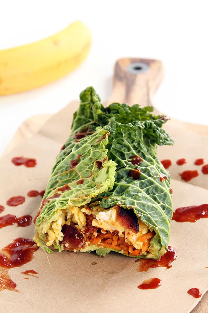 Savoy Cabbage Breakfast Burrito