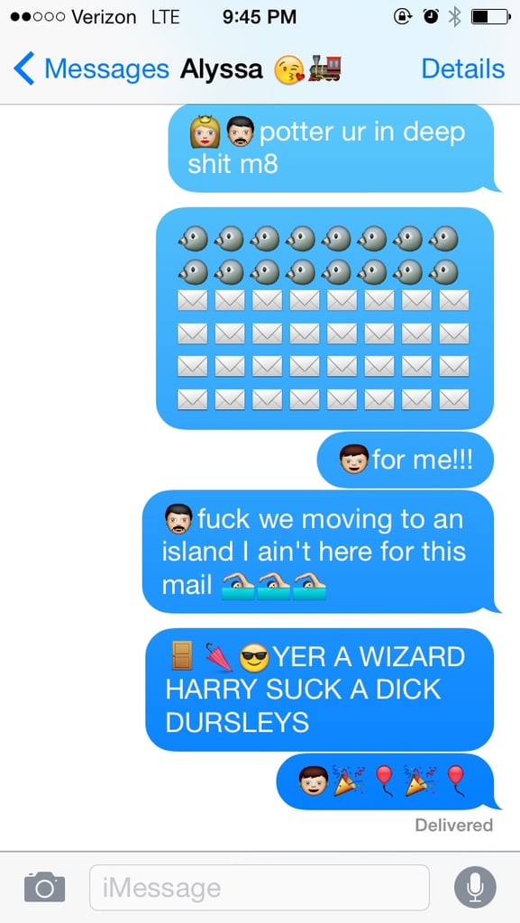 Harry Potter Story in Texts