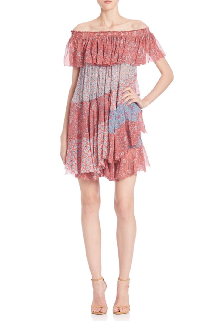 Rebecca Taylor Amanda Off the Shoulder Dress ($595) | Off-the-Shoulder ...