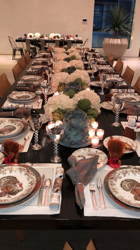 Kardashian-Jenner Family Thanksgiving Pictures 2018