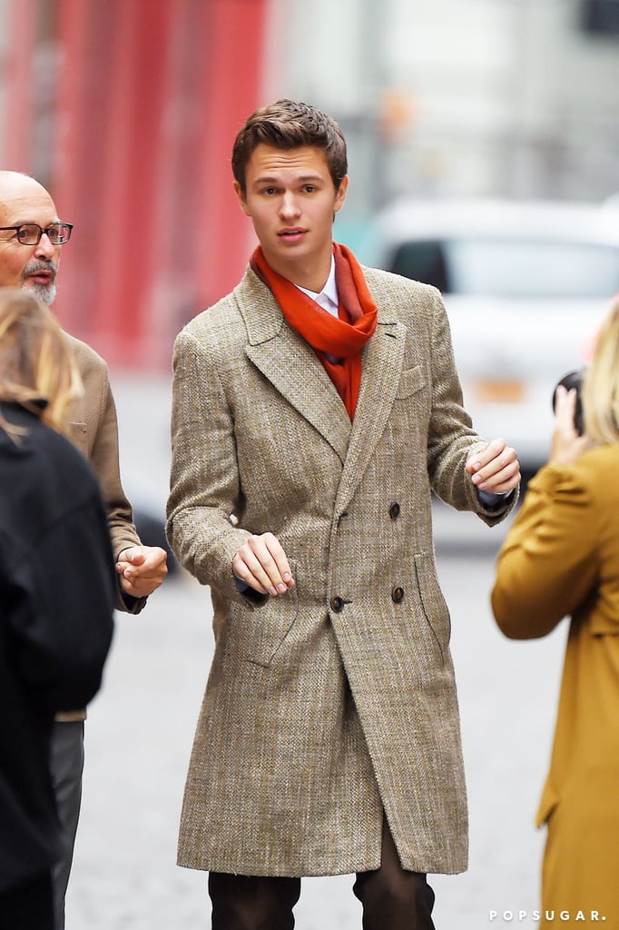 Ansel Elgort Doing a Photo Shoot in NYC