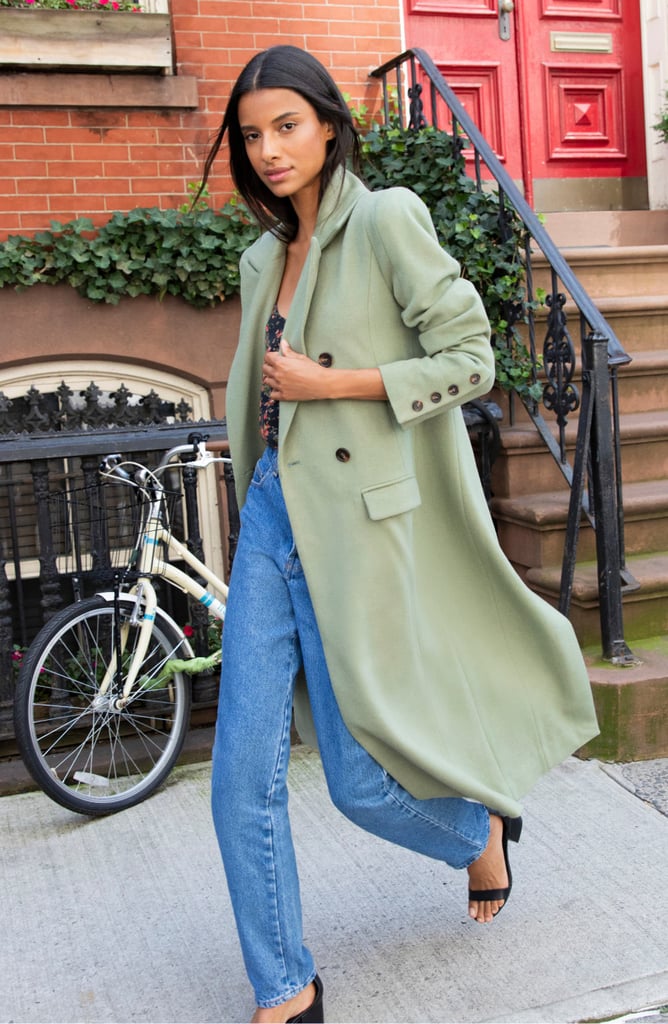 Something navy online trench coat