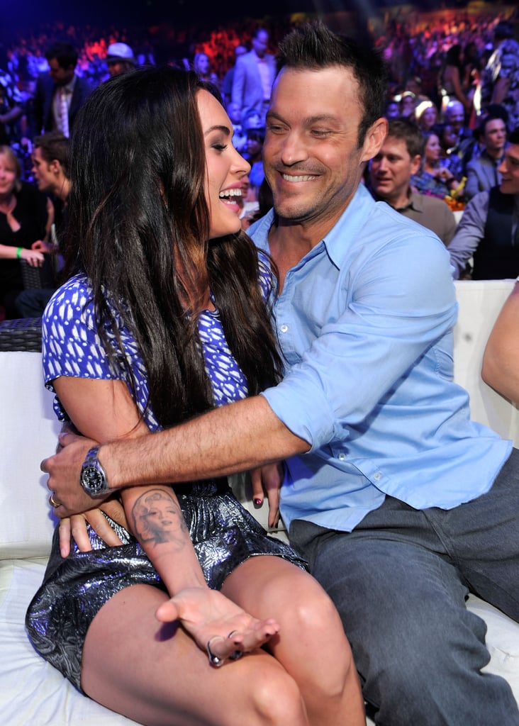 Megan and Brian were all smiles while hanging at the Teen Choice Awards in August 2010.