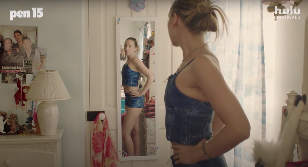 Anna Perfecting Her Posture in This Spectacular Denim-kini