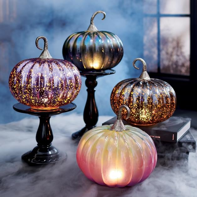 Iridescent Pumpkin With Lights