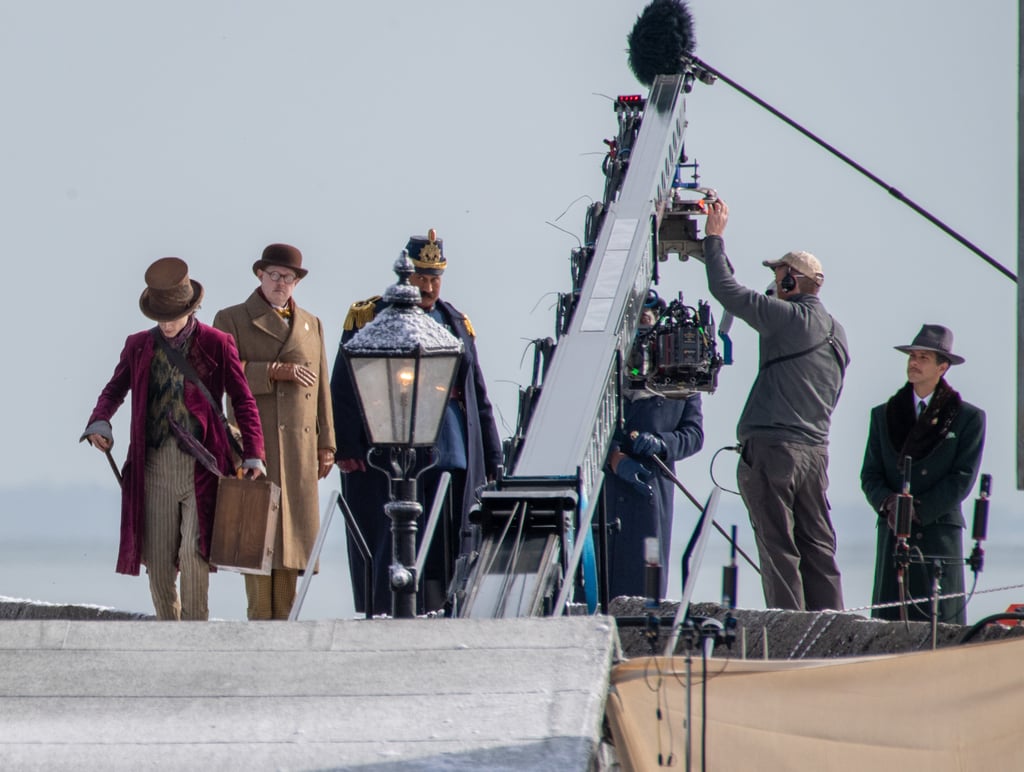 Last but most certainly not least, Timothée had a brown top hat and simple wooden walking stick with a bronze handle.