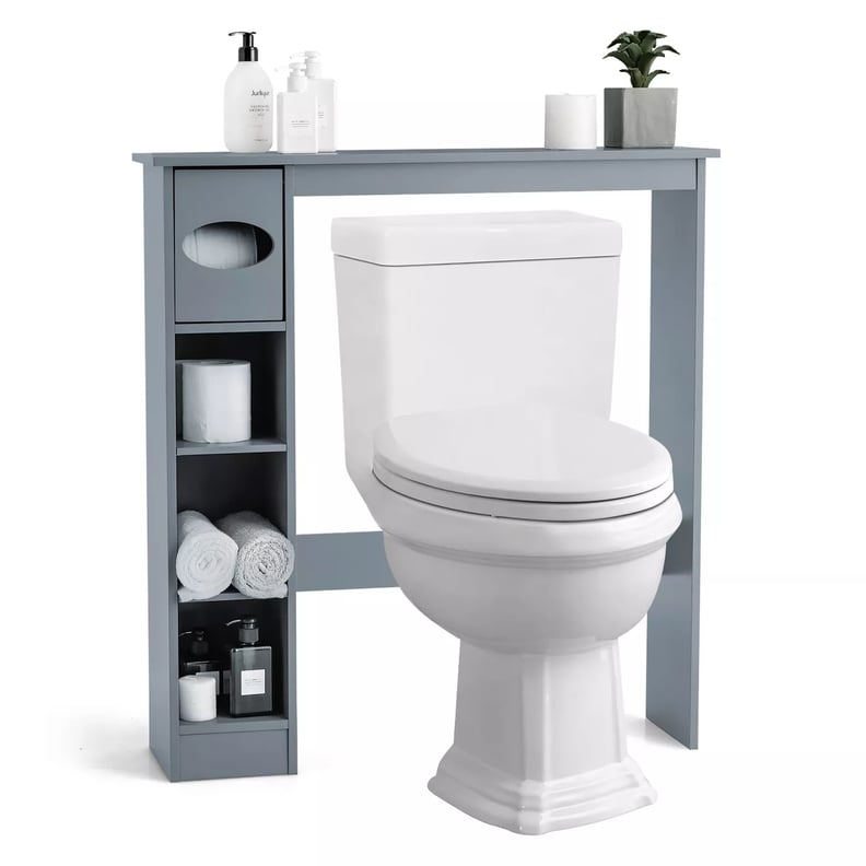 Over-the-Toilet Side Storage: Costway Wooden Over the Toilet Storage
