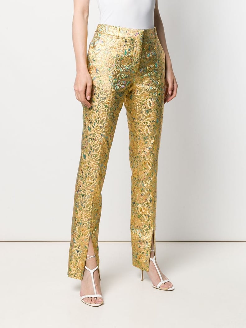 Victoria Beckham Front Split Slim-fit Trousers