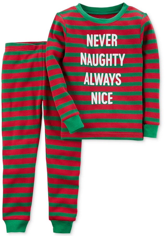 Carter's 2-Pc. Never Naughty Striped Cotton Pajama Set, Toddler Boys (2T-5T)