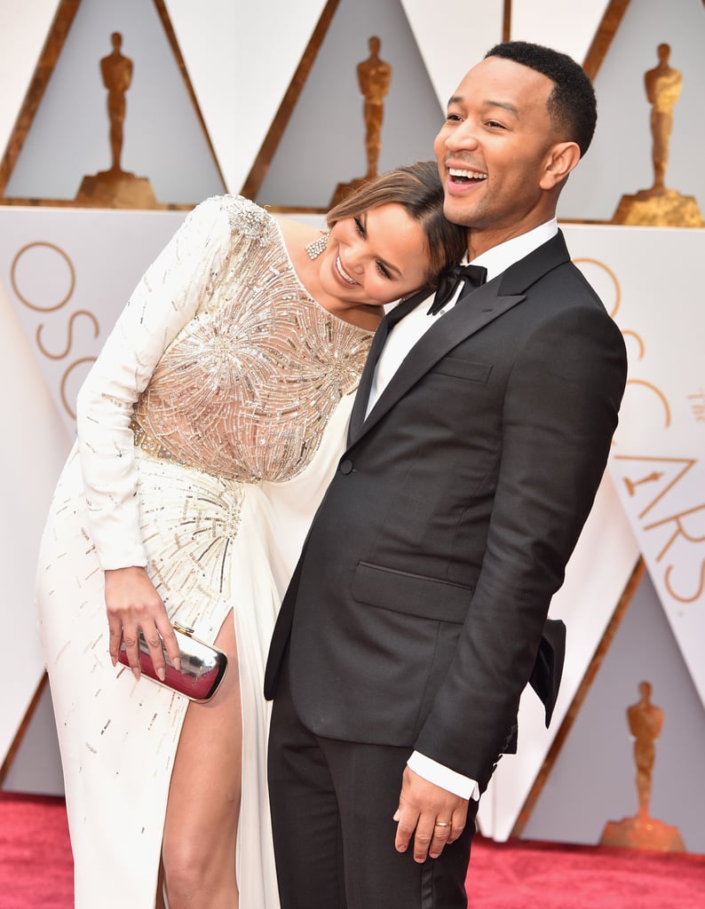 Chrissy Teigen and John Legend at the 2017 Oscars