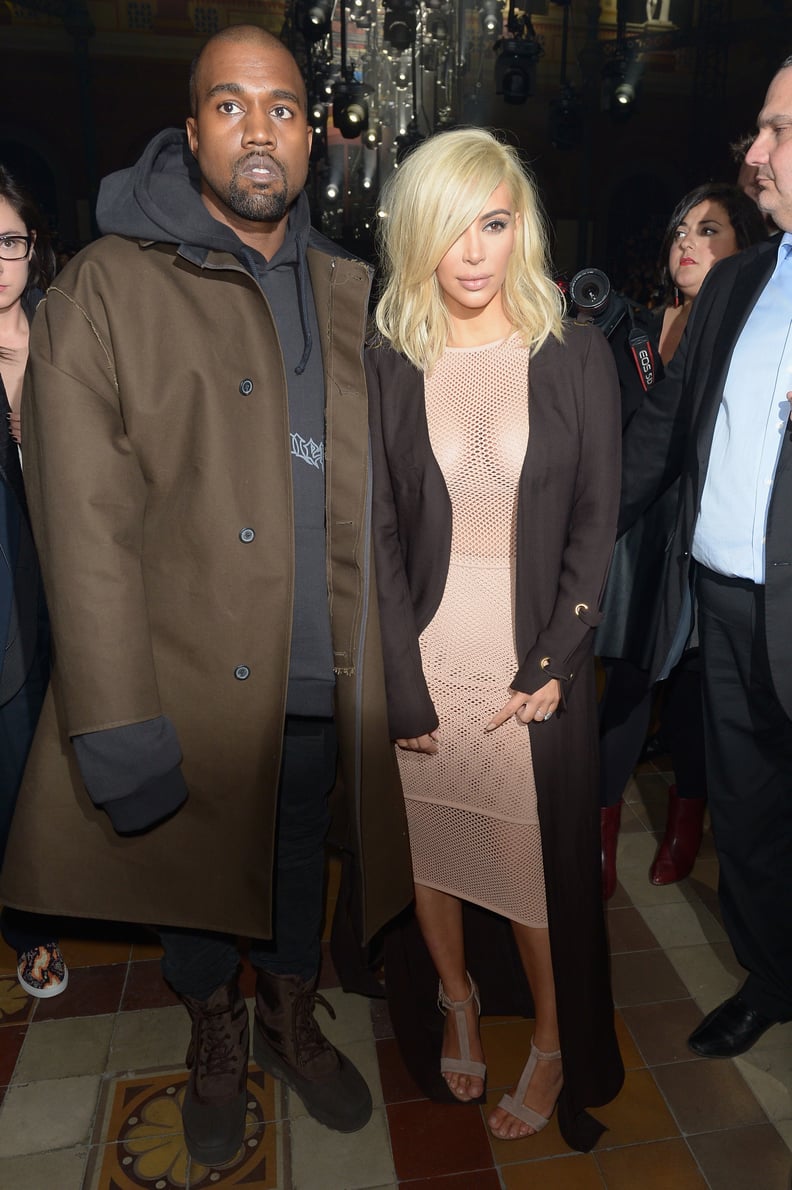 There Was No Hiding Kim's Cleavage at the Lanvin Show