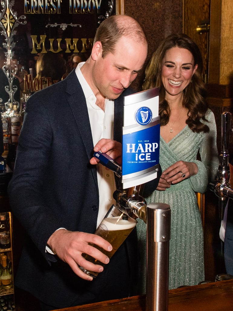 Prince William and Kate Middleton Serve Beers in Belfast