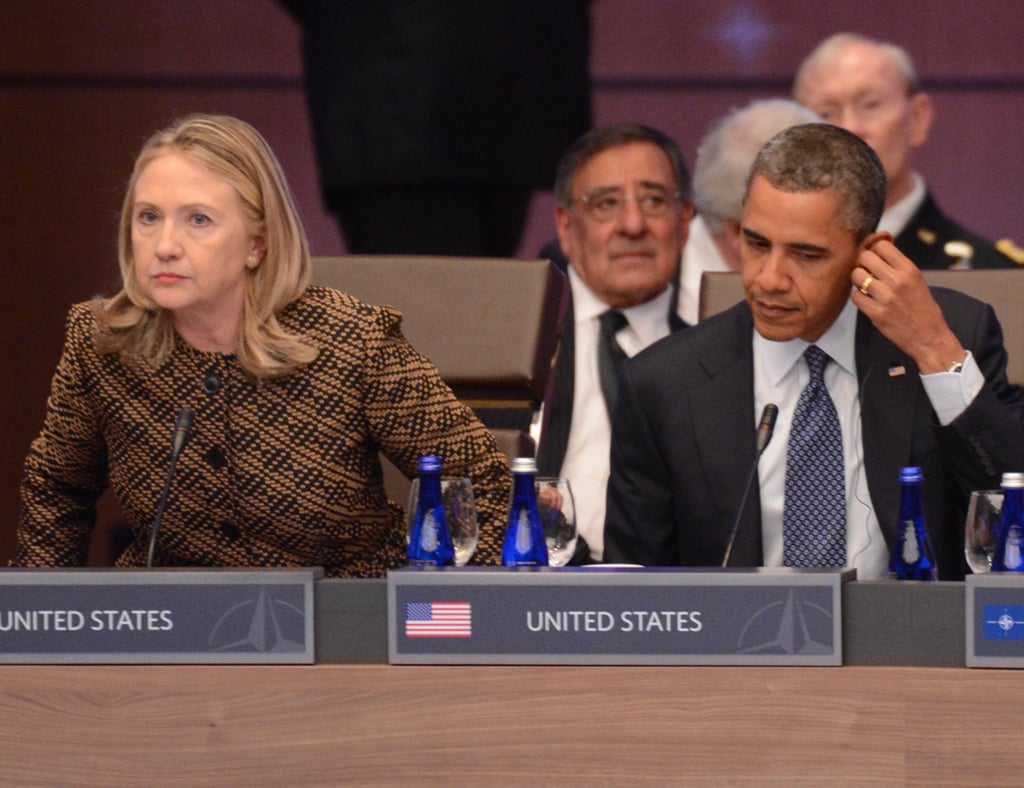 Appearing at a NATO summit in 2012.
