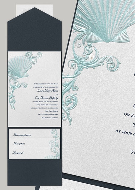 Obviously, seashells are a must-have motif on this Ariel-inspired stationery, "Beneath the Waves."