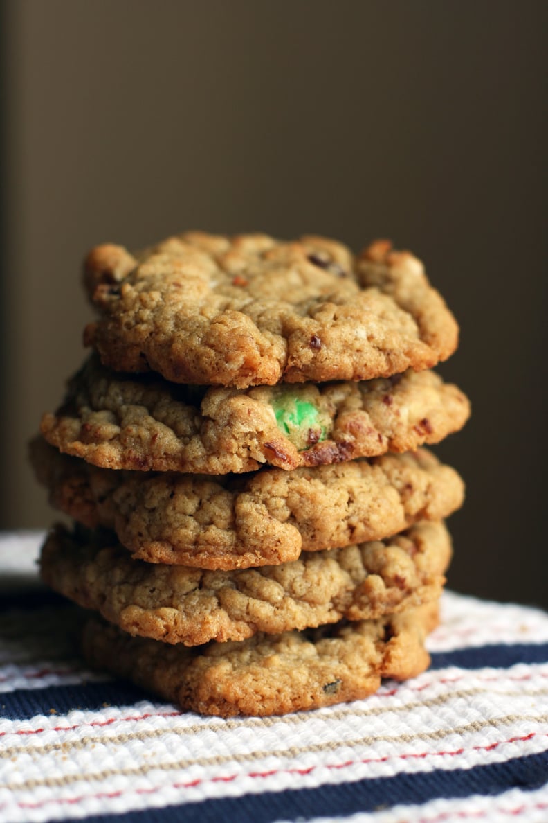 Mint, Peanut Butter, and Oatmeal Chip Cookie