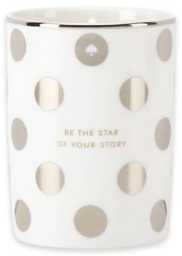 Kate Spade Pine "Be the Star of Your Story" Jar Candle in Silver