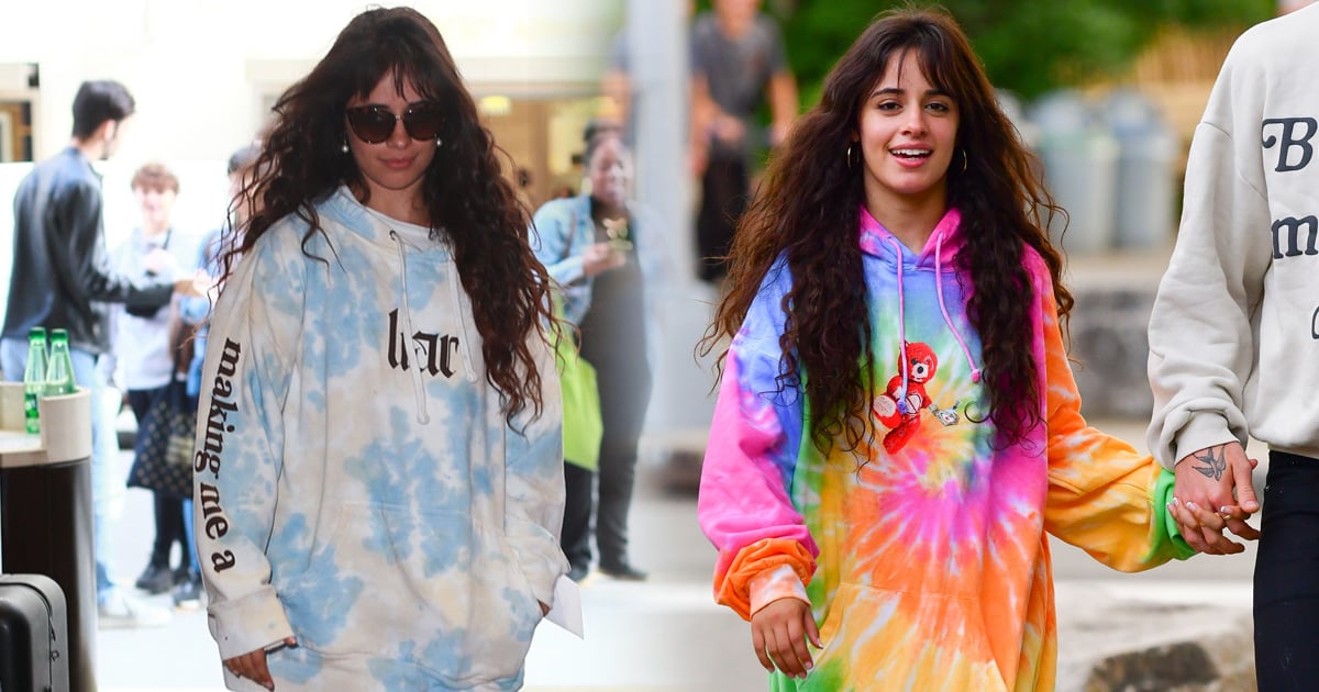 Camila Cabello Wears Her Liar Tie Dye Sweatshirt in Paris