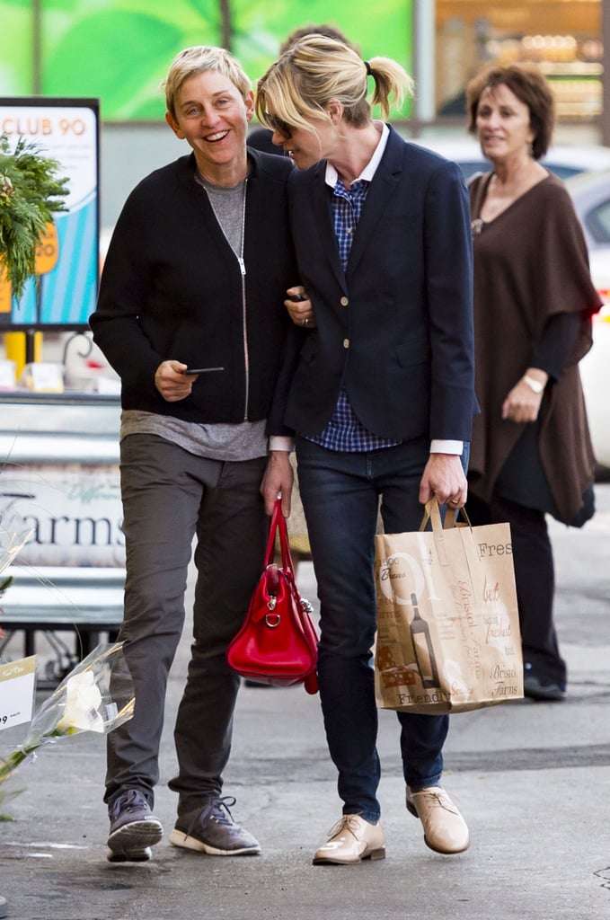 Ellen DeGeneres and Portia de Rossi Out in LA December 2015