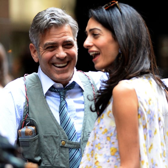 Amal Alamuddin Visits George Clooney on Money Monster Set