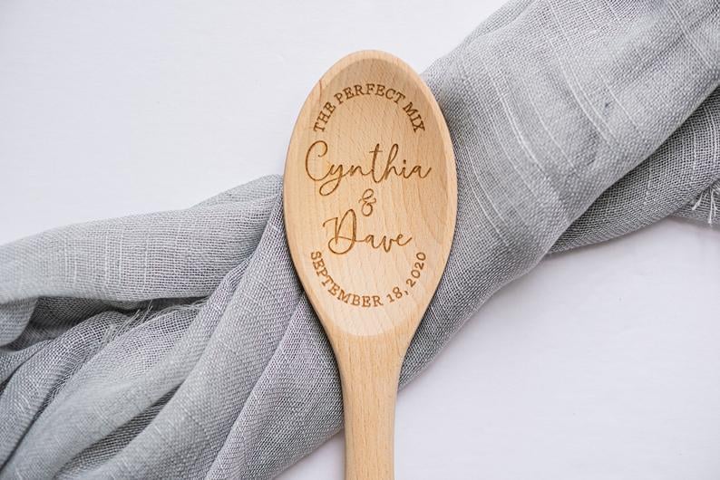 Personalized Wood Mixing Spoon