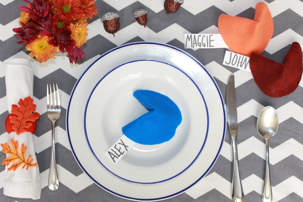 DIY Thanksgiving Fortune Cookie Place Cards