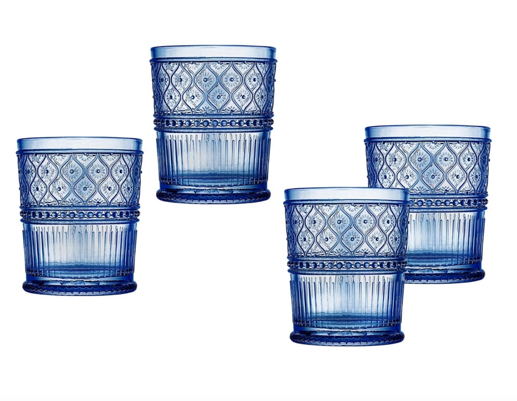 Godinger Claro Set of Four 4 Double Old Fashion Glasses