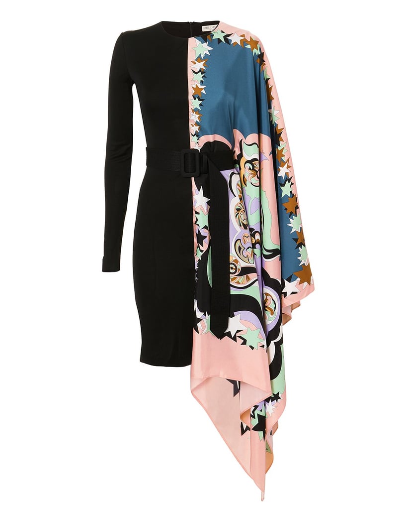 Emilio Pucci Asymmetric Printed Mini Dress