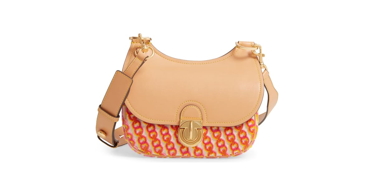 Tory burch james discount small saddle bag