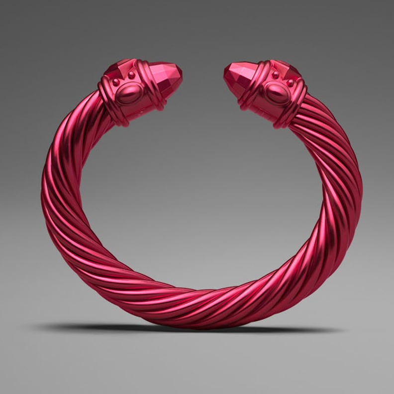 David Yurman Red Aluminum Cable Bracelet