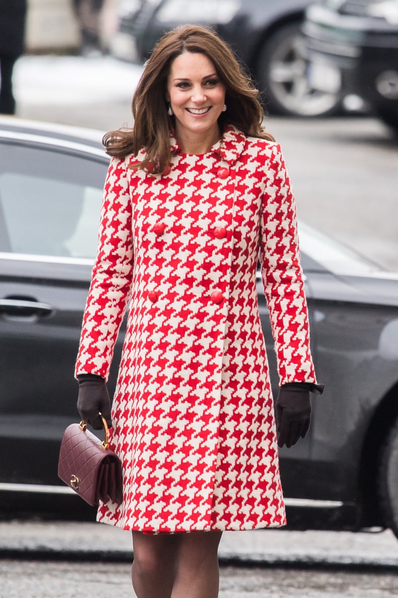 STOCKHOLM, SWEDEN - JANUARY 31:  Catherine, Duchess of Cambridge visit sthe Karolinska Institute to meet with academics and practitioners to discuss Sweden?s approach to managing mental health challenges during day two of their Royal visit to Sweden and N