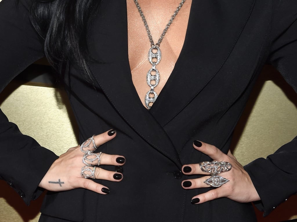 Demi Lovato on the Red Carpet at Grammys 2016