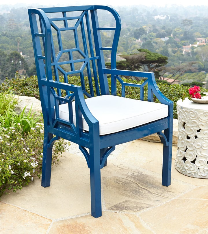 Chinoiserie Outdoor Wing Chair (725) The Best Outdoor Patio Seating