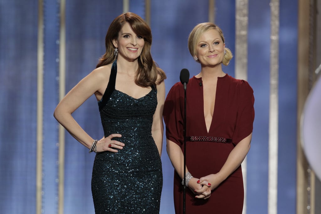 Tina Fey and Amy Poehler at Golden Globes 2013