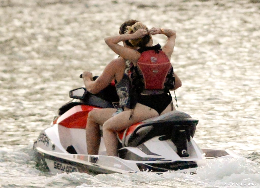 Miley Cyrus and Patrick Schwarzenegger Jet-Skiing Pictures