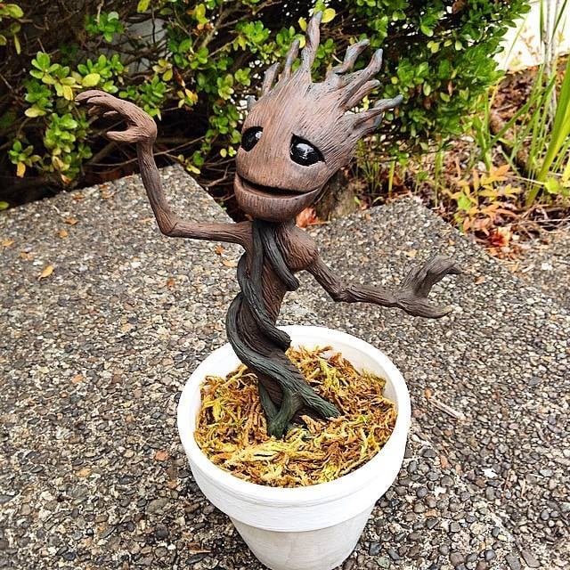 This Groot wasn't made by Patrick, but is another incredible example of homemade Groots taking over the world! . . . We'd like for them to take over the world, anyways. 
Source: Reddit user theoopst via Imgur
