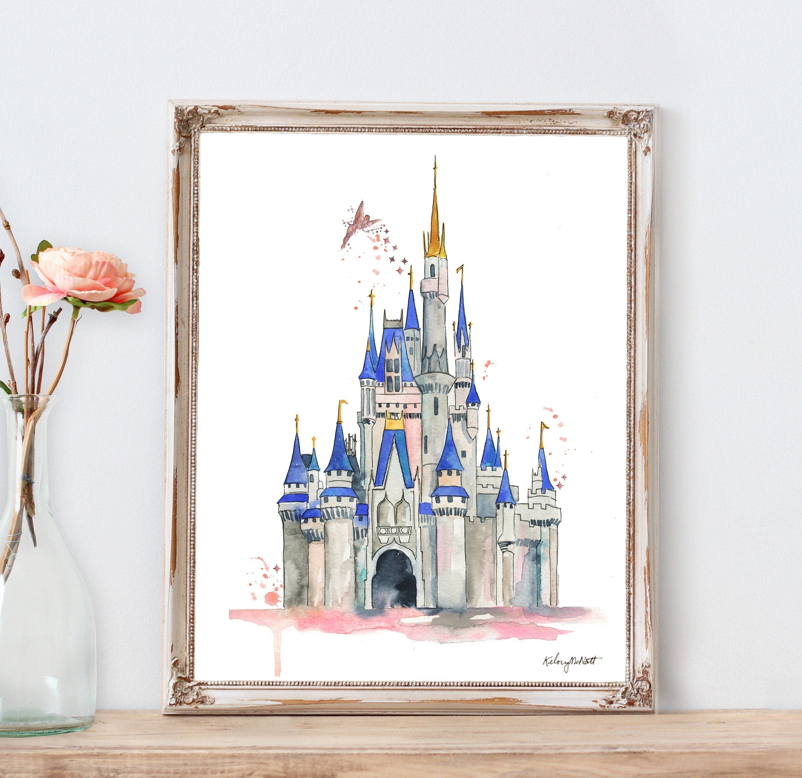 Disney World Castle Painting
