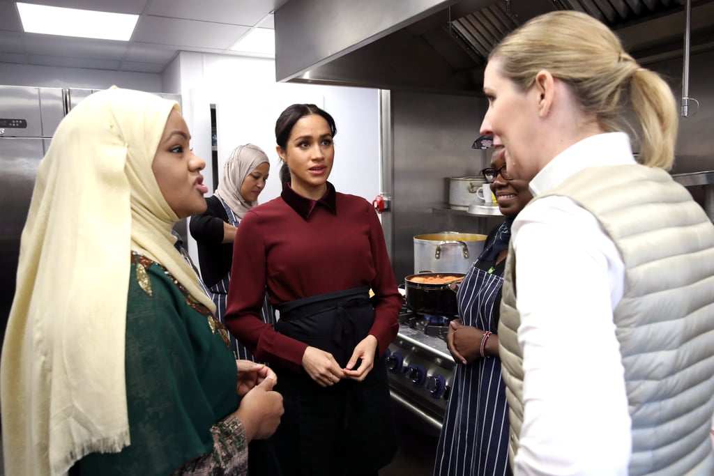 Meghan Markle's Burgundy Dress November 2018