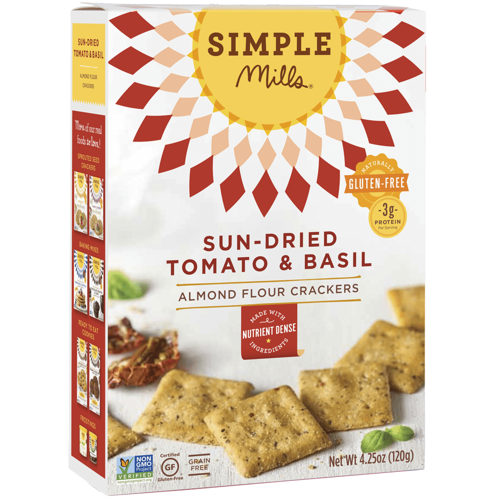 Simple Mills SunDried Tomato & Basil Almond Flour Crackers Healthy