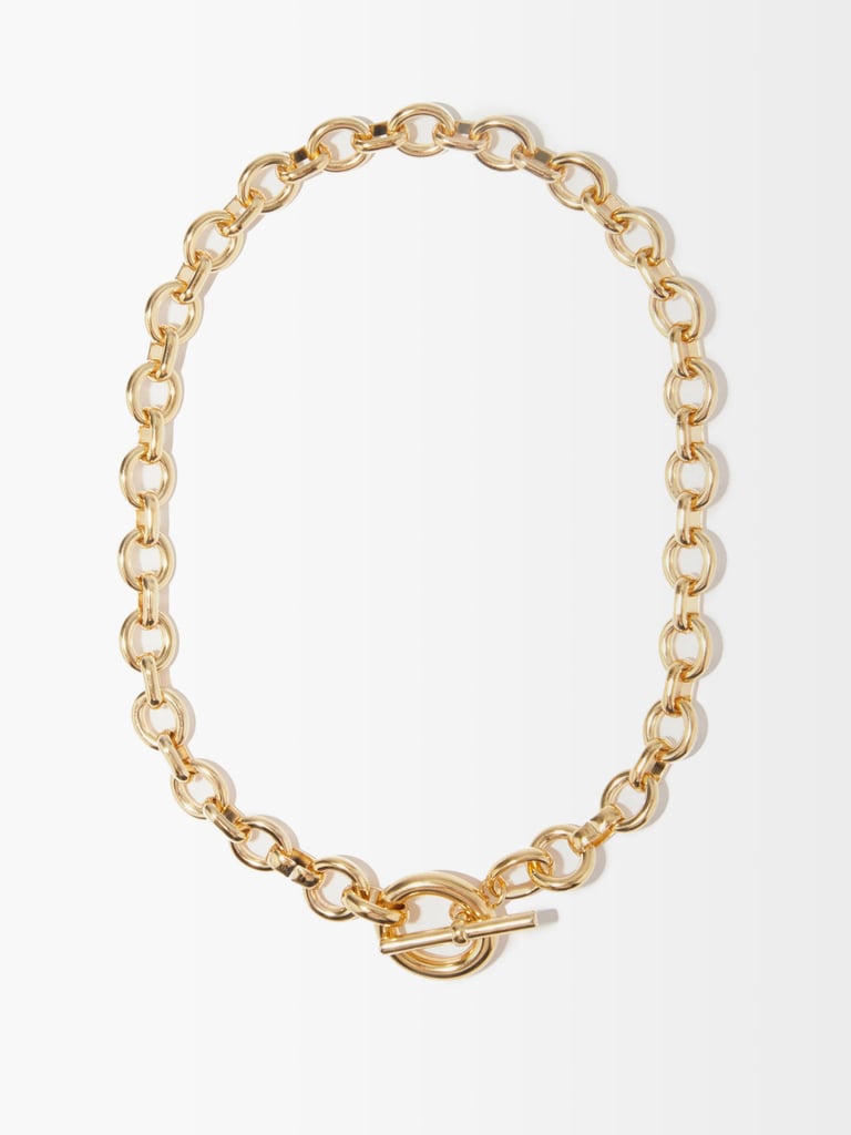 Laura Lombardi Portrait 14K Gold-Plated Chain Necklace