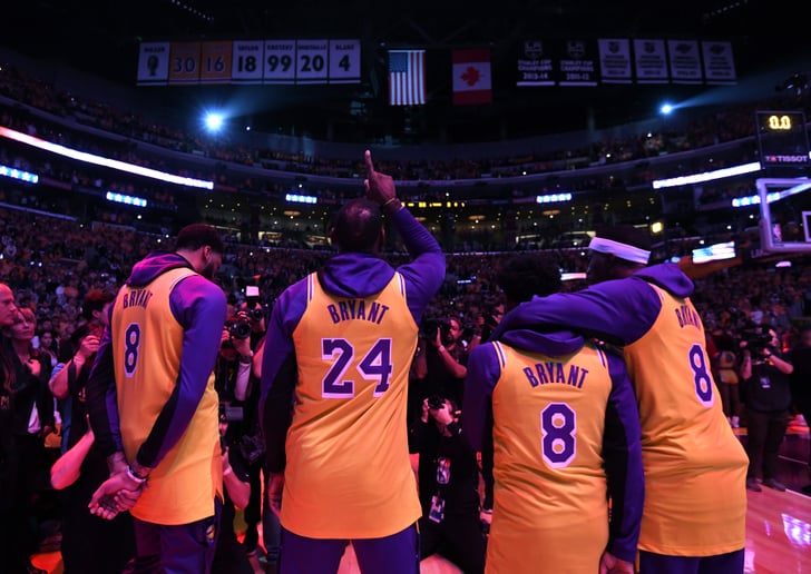 Wearing kobe hot sale jersey