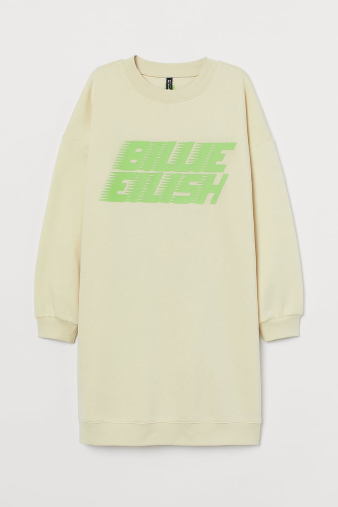 Billie Eilish Printed Sweatshirt Dress at H&M