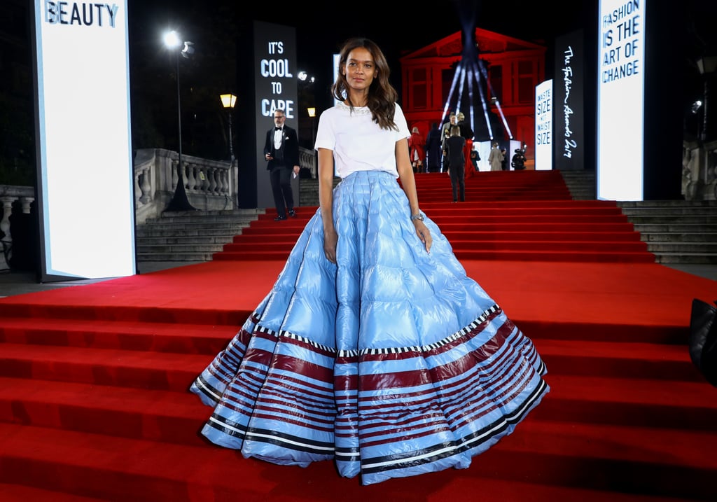 Shailene Woodley in Moncler at British Fashion Awards 2019