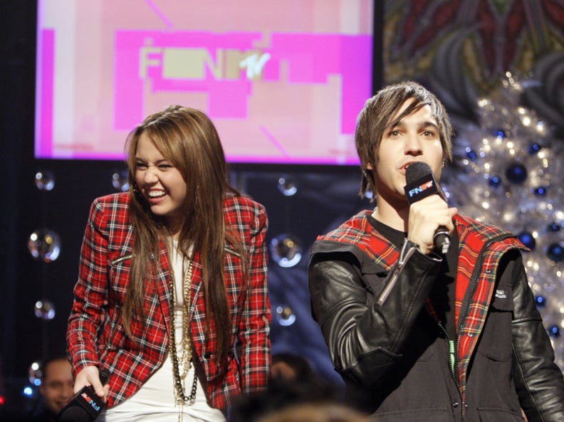 Miley Cyrus and Pete Wentz