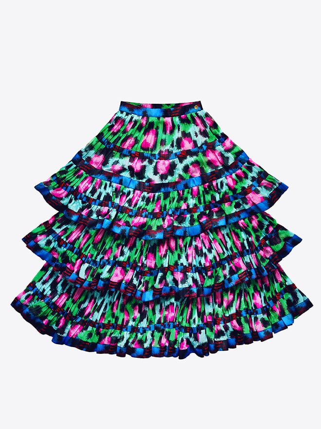 Pleated Chiffon Skirt ($179)