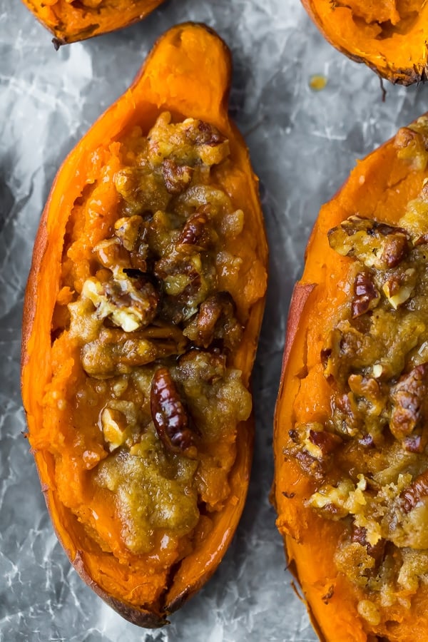 Twice Baked Sweet Potato Casserole