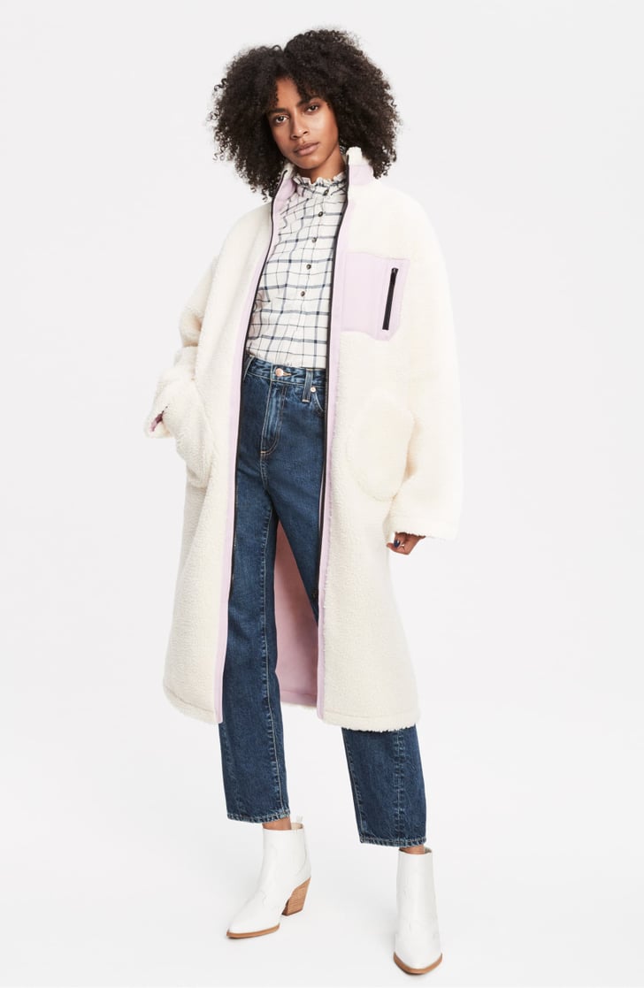 J.O.A. Longline Teddy Fleece Coat 