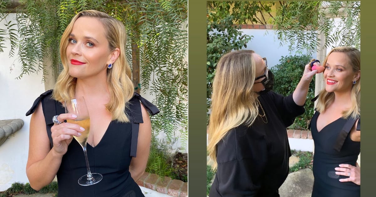 Reese Witherspoon’s Hair and Makeup at Emmy Awards 2020